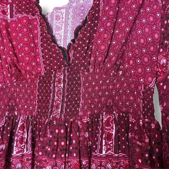 Altar'd State boho patchwork peasant dress - Picture 5 of 8